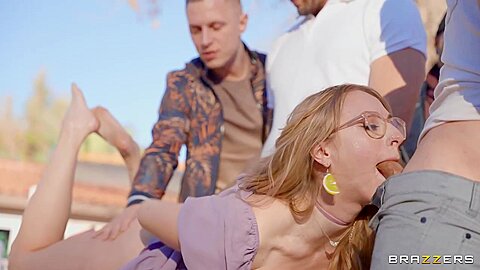 Piaceri sei stalloni arrapati all'aperto: Rion King, Alex Mack e Damon Dice