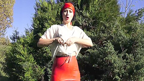 Outdoor Anal Dildo Fucking