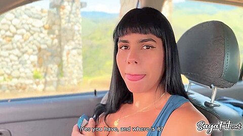 I Get In A Guys Car And We Have Sex In Public With My Big Ass – Sayafit