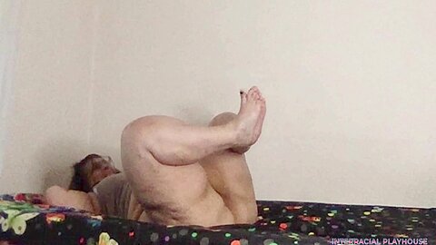 British Cougar Plays With Hard Bbc. Interracial